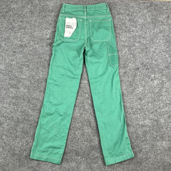NWT Women's S.O.N.G. Vibrant Green Straight Leg Pants with Classic Fit - Picture 8 of 11